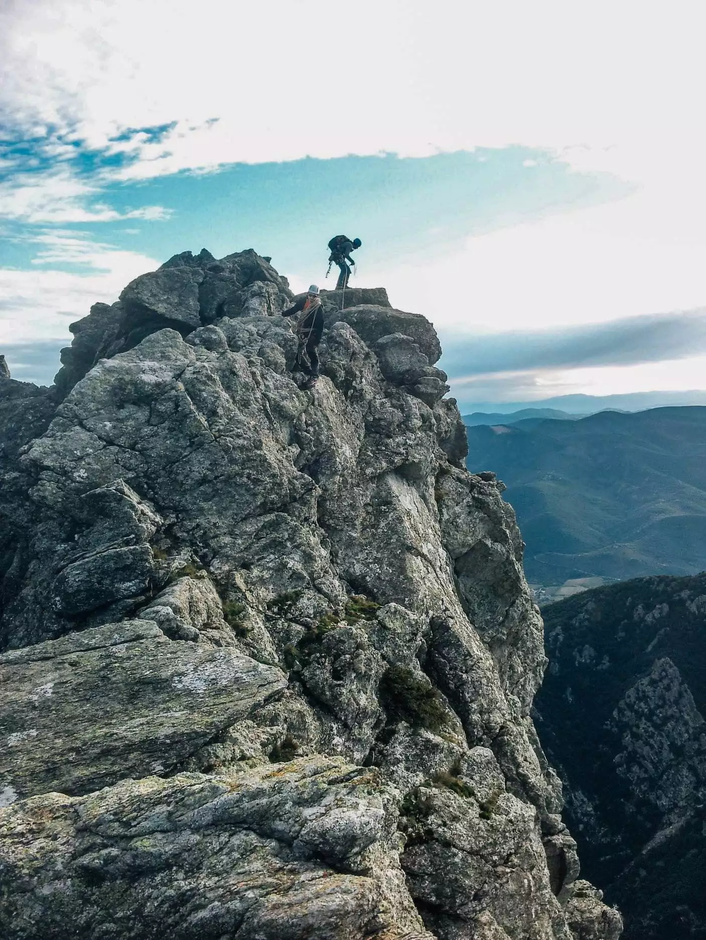Stage escalade Caroux, initiation Trad & Terrain d'Aventure, 3 jours