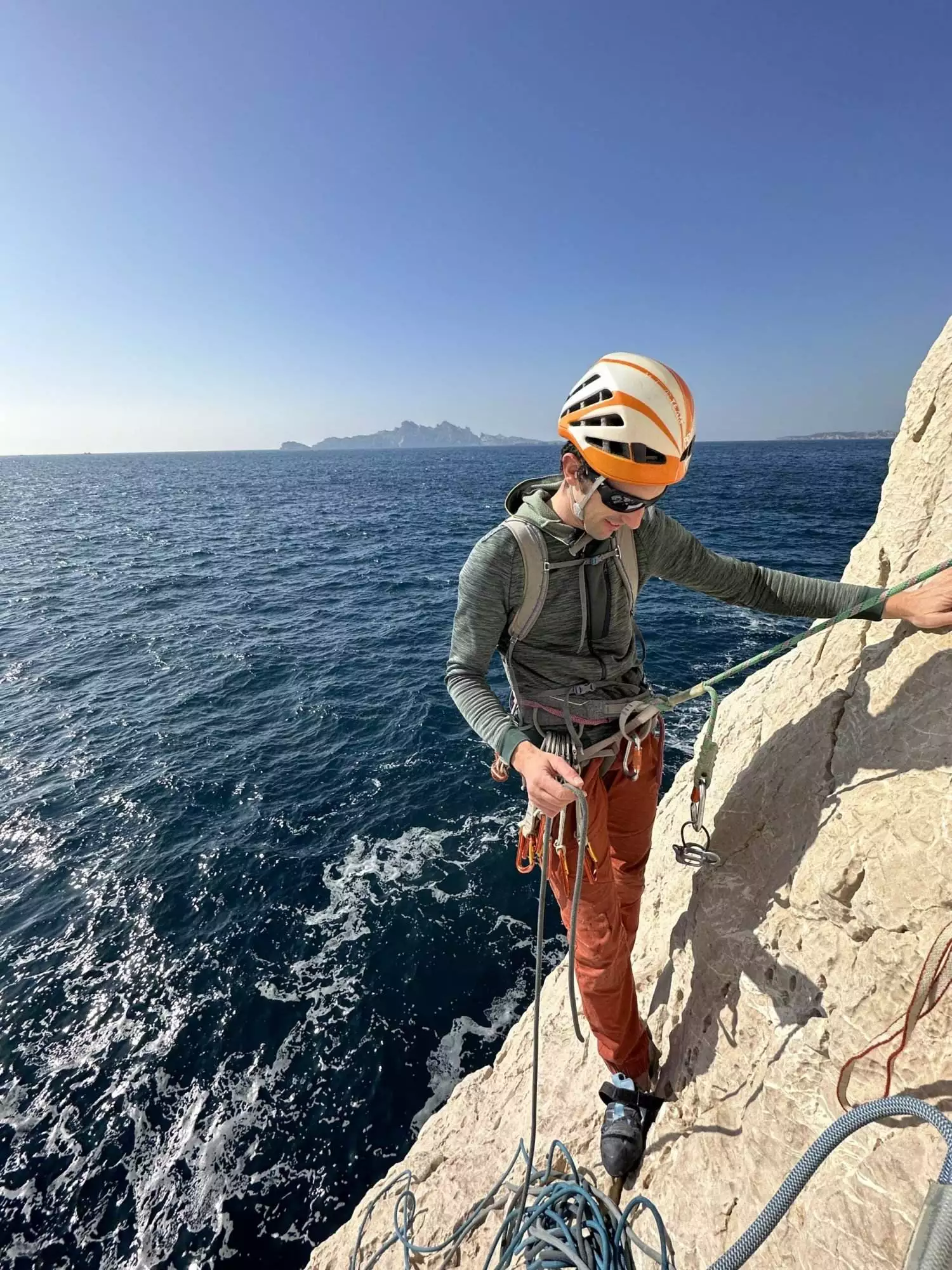 Stage escalade grandes voies dans les Calanques, 3 jours