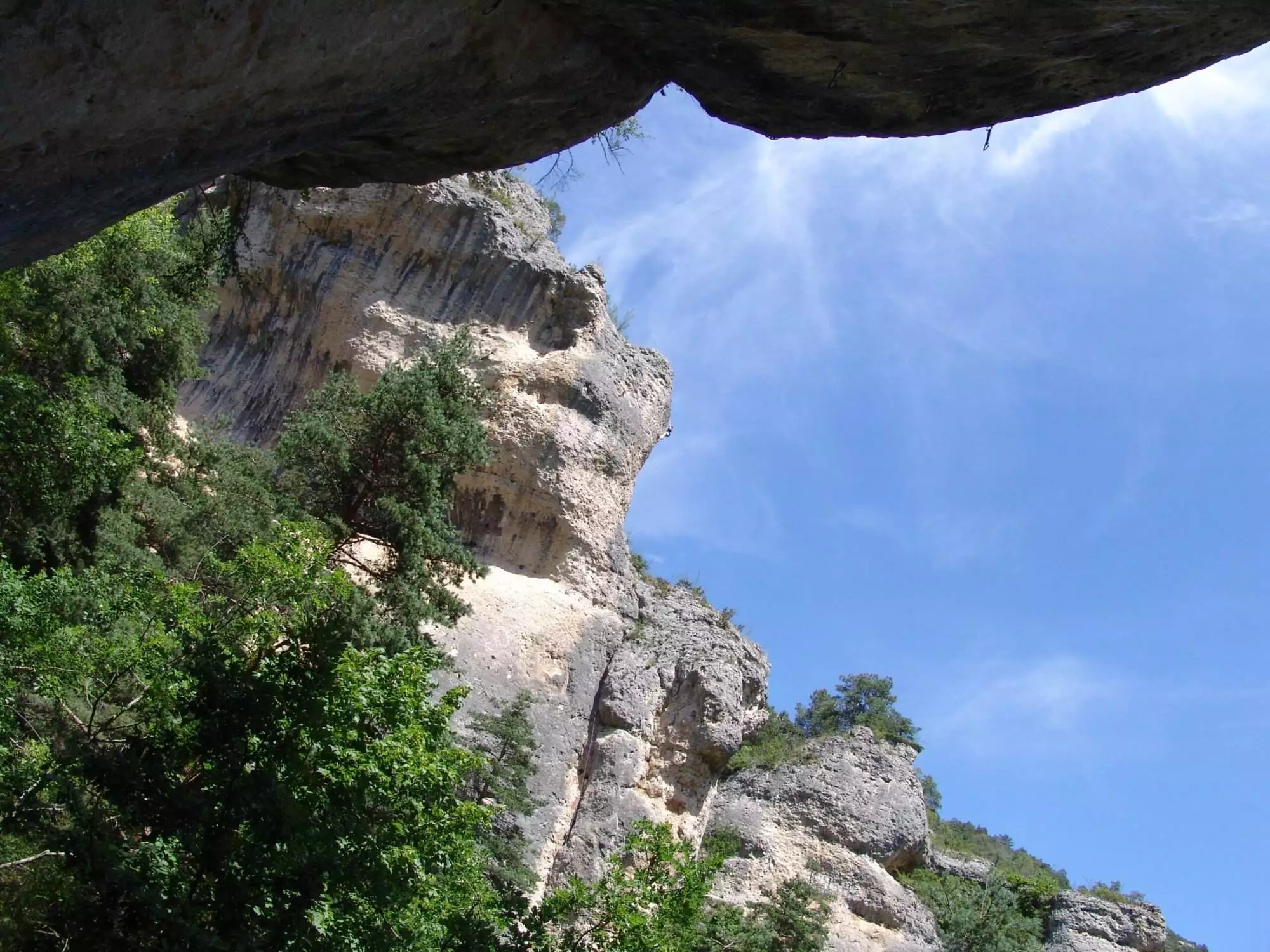 Stage escalade Gorges du Tarn, découverte falaise et progression, 4 jours